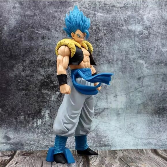 New 31CM Dragon Ball Z Super Saiyan Blue Gogeta Action Figure Anime - Picture 2 of 6